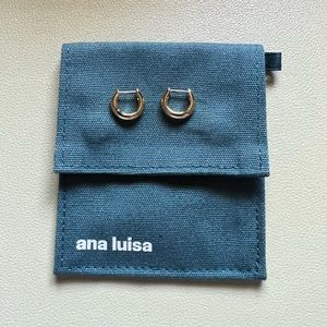 Ana Luisa Giulia Bold Huggie Hoops in Gold